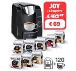 Tassimo: Machine à café Tassimo Joy T45 Noire + 120 boissons à 69€ au lieu de 183,28€