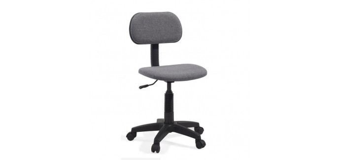 Cdiscount: Chaise de bureau dactylo en tissu gris PIKTO en solde au prix de 9,99€ 