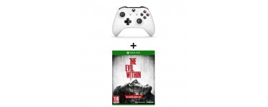 Cdiscount: Manette Xbox One sans fil blanche + Le jeu Evil Within à 39,99€ 