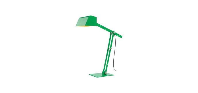 Castorama: Lampe de bureau BONY verte en solde à 19,98€ au lieu de 39,95€