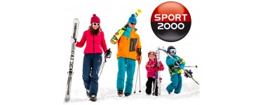 Sport 2000: Jusqu'à -50% sur votre location de skis + code -5% suppl. dès 4 paires louées ou -10% dès 10