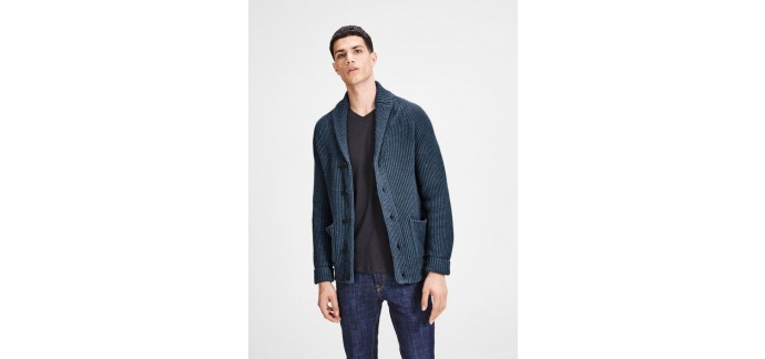 JACK & JONES: [Soldes] Casual cardigan en maille soldé au prix de 29,95€