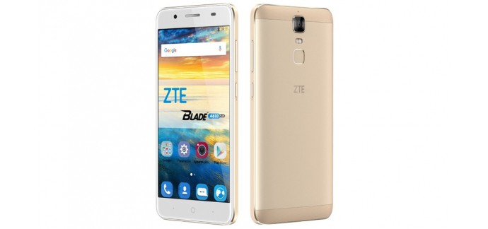 Rue du Commerce: Smartphone ZTE- Blade A610 Plus - Or à 99,99€ au lieu de 159,99€ (dont 30€ via ODR)