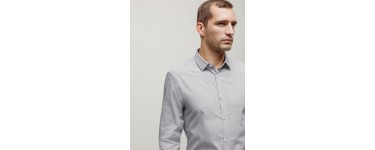 Brice: Chemise bleu rayures fines soldés à 22.98€ au lieu de 45.95€