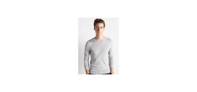 Cyrillus: Pull extra fin homme en laine mérinos à 39,95€ au lieu de 79,90€