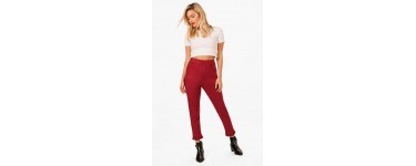 Boohoo: Rosie legging stretch en suédine à ourlet volanté à 9€ au lieu de 25€