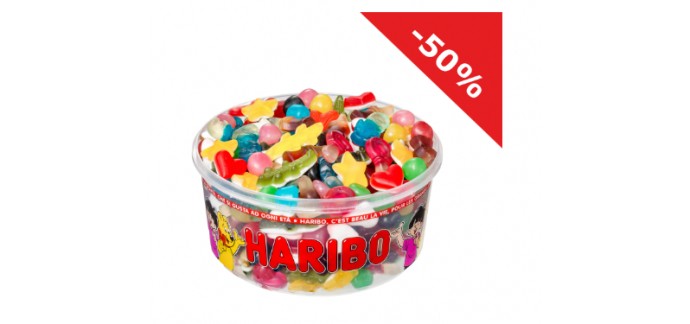 Haribo: La boîte Haribo Star Box de 1 kg à 6,45 € au lieu de 12,90 €