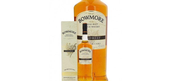 Auchan: Whisky BOWMORE Gold Reef 43% 1L en soldes à 38,43€ au lieu de 54,90€