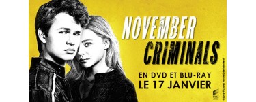 Ciné Média: Lot à gagner 3 Blu-ray du film "November criminals"