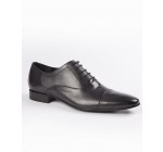 IZAC: Chaussures Richelieu noir en cuir à 80€ au lieu 159,99€