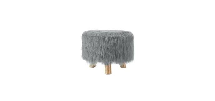 GiFi: Pouf imitation fausse fourrure à 15,90€