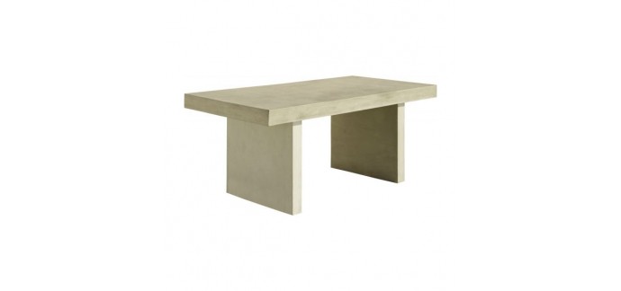 Habitat: Promo -50% sur la table de jardin en béton au prix de 332,50€ au lieu de 657€