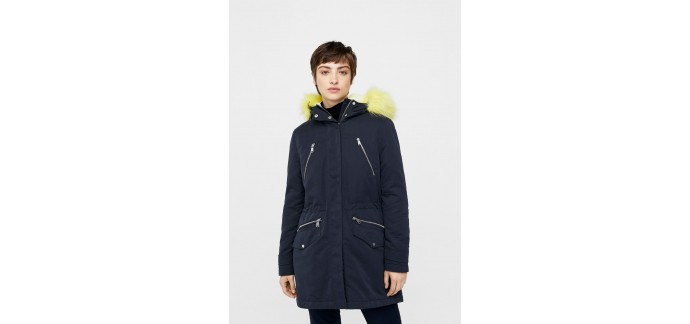 Mango: Parka avec capuche et fourrure synthétique soldée à 22,99€ au lieu de 79,99€