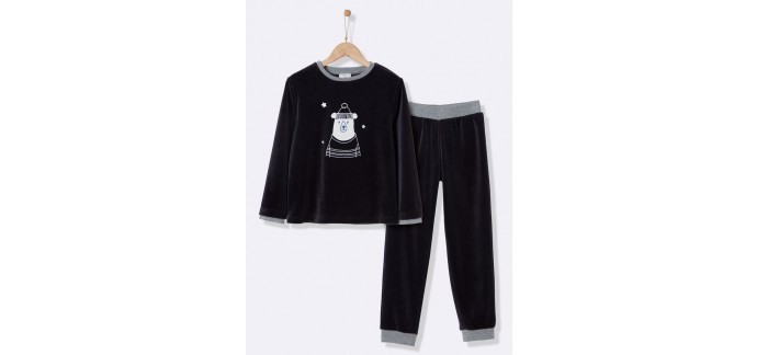 Cyrillus: Pyjama garçon en velours en solde à 14,95€ au lieu de 29,90€