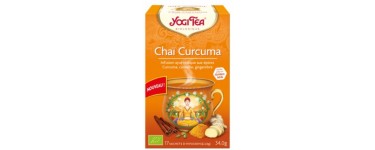 Féminin Bio: 50 boîtes de thé Chai Curcuma Yogi Tea à gagner