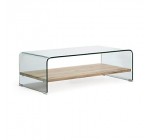 Alinéa: Table basse en verre courbé et bois à 207,20€ au lieu de 259€