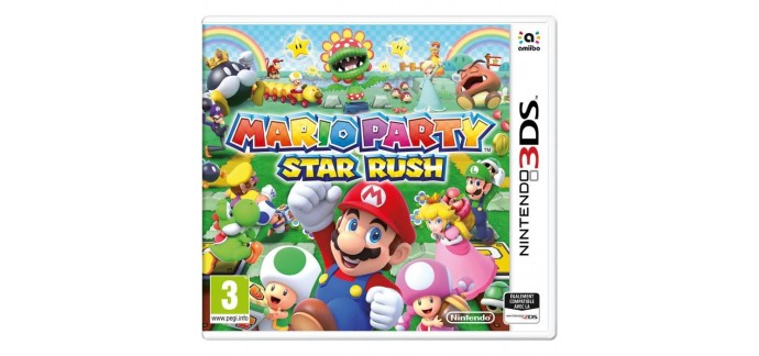 Cdiscount: Jeu Nintendo 3DS Mario Party Star Rush en soldes à 19,99€ au lieu de 31,11€