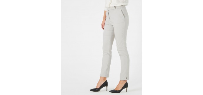 Maison 123: Pantalon de tailleur gris à boucle Pauline à 39.50€ au lieu de 79€