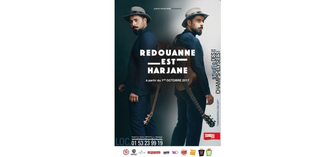 Rire et chansons: 10 x 2 places pour le spectale de Redouanne Harjane au Studio des Champs Elysées à Paris à gagner