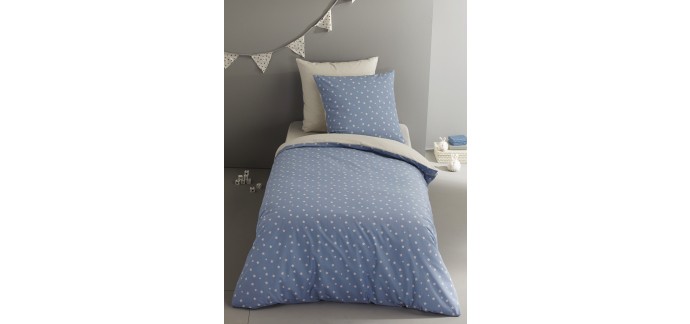 Vertbaudet: Parure housse de couette + taie d'oreiller imprimé 1 place à 11,18€ au lieu de 27,95€