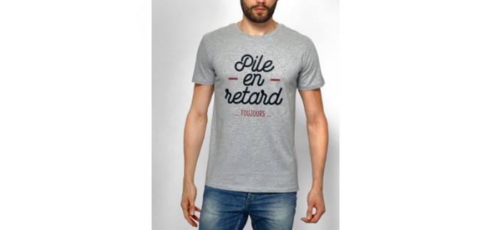 Monsieur T-SHIRT: [Soldes] T-shirt Pile en Retard à 17,50€ au lieu de 25€