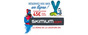 Skimium: Jusqu'à -50% sur vos locations de skis + code -5% + -5% carte decathlon et -5% dès 4 packs loués