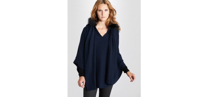 Cyrillus: [Soldes] Cape en maille Femme au prix de 77,40€ au lieu de 129€