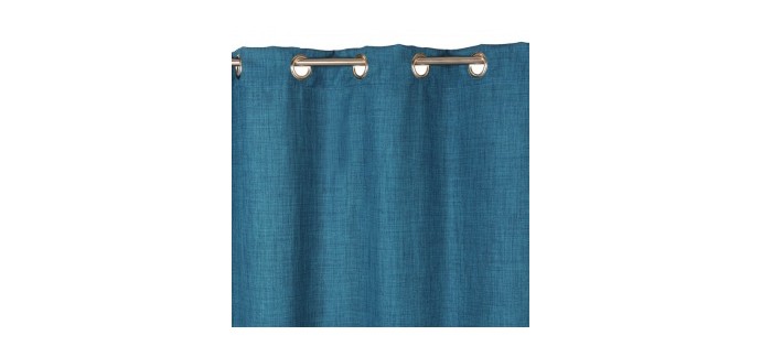 Castorama: Rideau Valencia bleu 140 x 240 cm à 18,90€ au lieu de 24,99€