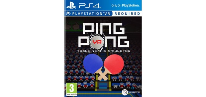 Fnac: Jeu Ping Pong Table Tennis Simulator PS4 en solde à 8€ 