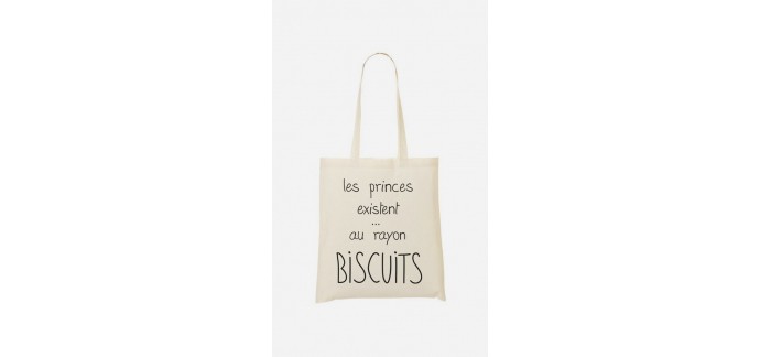 Wooop: Tote Bag Les Princes Existent Au Rayon Biscuits à 12,96€ au lieu de 14,90€