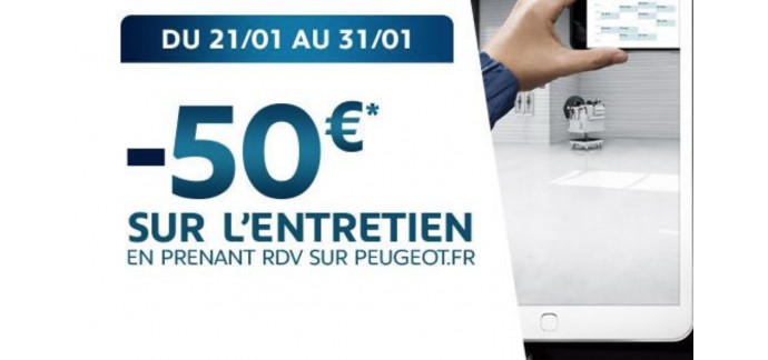Peugeot: Profitez de 50€ de remise pour l’entretien de votre véhicule 