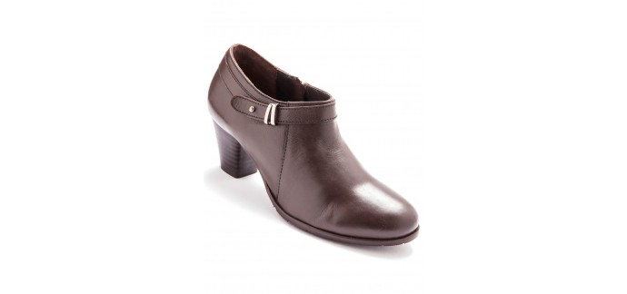 BALSAMIK: Boots courtes en cuir fermées par zip - marron à 29,99€ au lieu de 59,99€