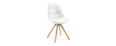 Kave Home:   [Soldes] Remise de 40% sur la chaise Ralf molletonnée blanc