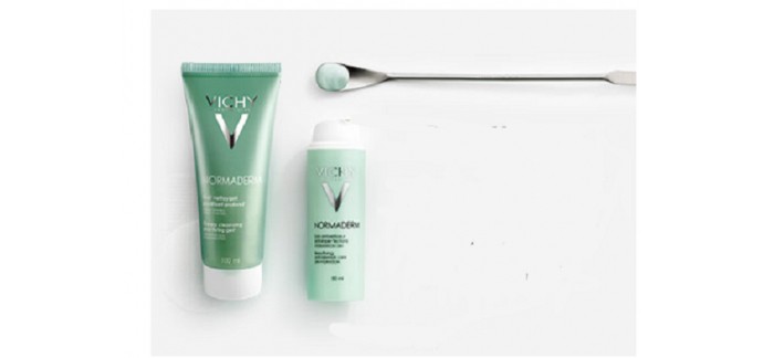 Vichy: Normaderm - Gel nettoyant 100ml  offert pour l'achat d'un soin correcteur anti-imperfections 