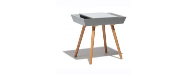 GiFi: Table d'appoint gris et naturel soldé à 19,96€ 