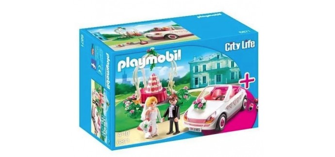 Rue du Commerce: Starter Set Couple de mariés avec voiture - 6871 Playmobil en soldes à 9,99€