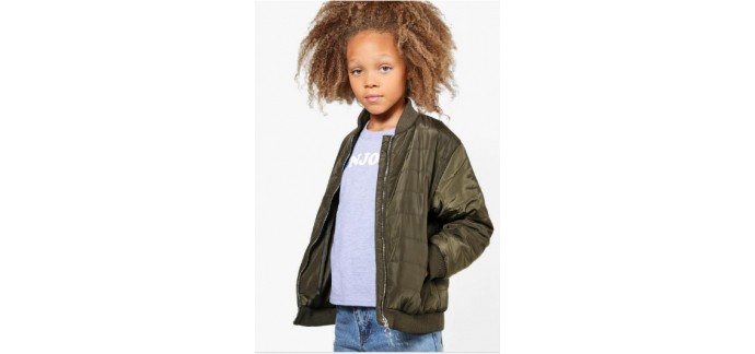 Boohoo: Girls Logline Padded Bomber Jacket à -47%