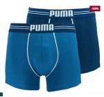 Solendro: Puma - Lot de 2 boxers bleus en coton strecht à -50%