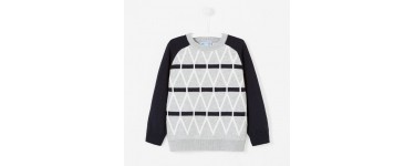 Jacadi: Pull Jacquard Enfant Garçon à 27,50€ au lieu de 55€