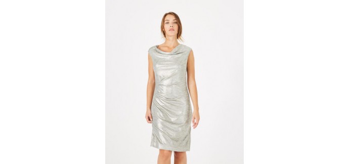 Maison 123: Robe argentée brillante en solde à 29,70€ au lieu de 99€