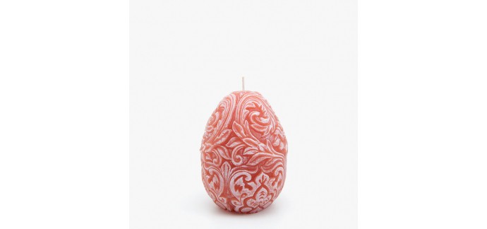 Zara Home: Bougie ovale Relief floral à 7,99€ au lieu de 17,99€