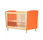 Natalys: [Soldes] Lit bébé Jour de Fête orange (60x120 cm) au prix de 159,60€ au lieu de 399€