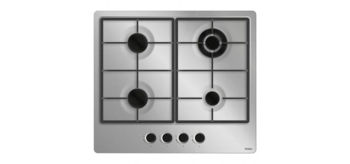 Cdiscount: Table de cuisson à gaz 4 foyers  HAIER HHX-M64WE3 à 99,99€ 