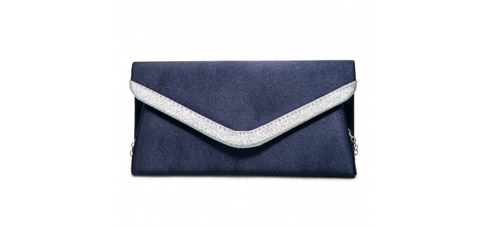 Eram: Pochette bleu satiné et argent à 14,50€ au lieu de 29€