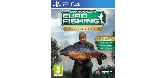 Fnac: [Précommande] Jeu Euro Fishing Edition Collector sur PS4 et Xbox One à 14,99€  