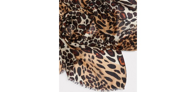 Maison 123: Foulard imprimé animalier Etiopia à 19€ au lieu de 49€