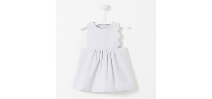 Jacadi: Robe Plastron Festonné Bébé fille à 19,50€ au lieu de 39€