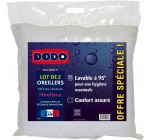 Auchan: Lot de de 2 oreillers DODO 50x70 moelleux polyester lavables à 95° à 14€ au lieu de 28€
