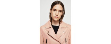 Mango: Blouson Biker en cuir à -50%