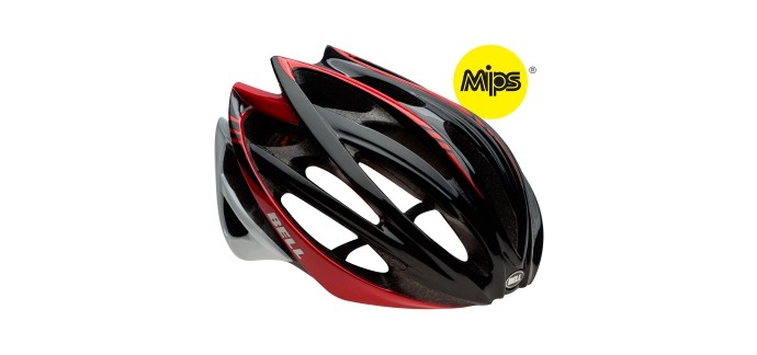 Alltricks: Casque de vélo Bell Gage Mips noir et rouge à 89,99€ au lieu de 199,95€